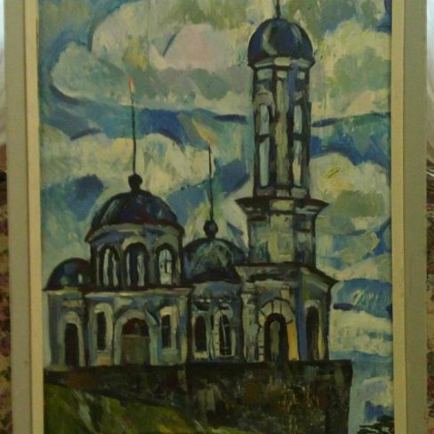 Картина Т. Г. Бабиной "Церковь. Реж"