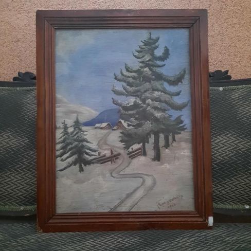 Картина "Зимний пейзаж" 