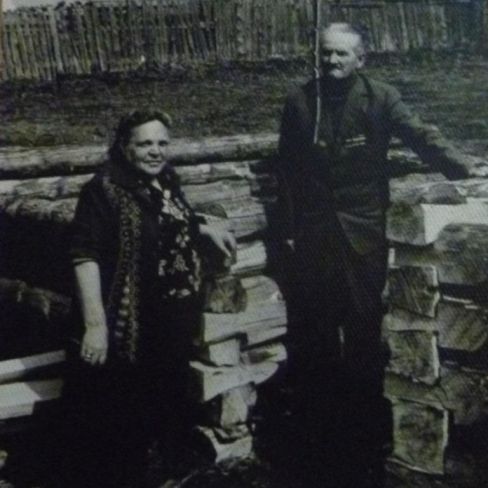 Фотография. Елистратов Василий Федорович с супругой