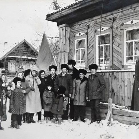 Фотография. Открытие мемориальной доски в д.Воронино.